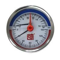 Термоманометр аксиальный STI ∅63 120°C 16 bar УП (G½")