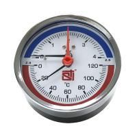 Термоманометр аксиальный STI ∅80 120°C 4 bar УП (G½")