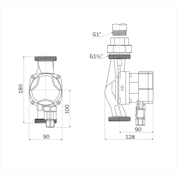 Циркуляционный насос Aquario PRIME-A1-258-180