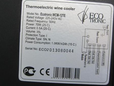 Винный шкаф Ecotronic WCM-12TE (УЦЕНКА 7225)