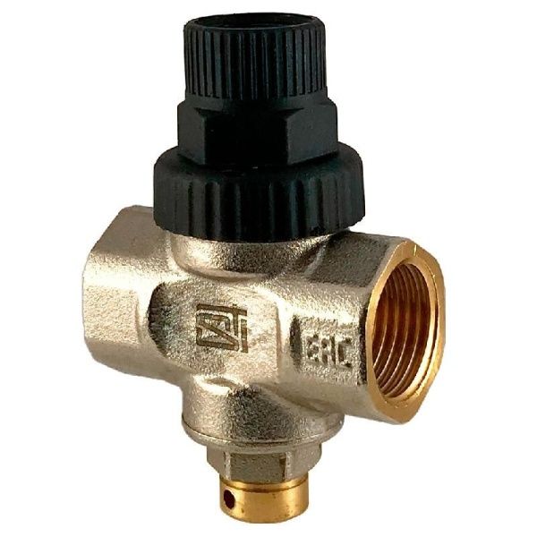 Квартирный регулятор давления воды STI 1/2" с выходом под манометр
