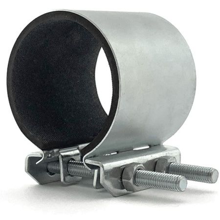 Хомут ремонтный оцинкованный КРАБ 159-172 (6") 150 мм.